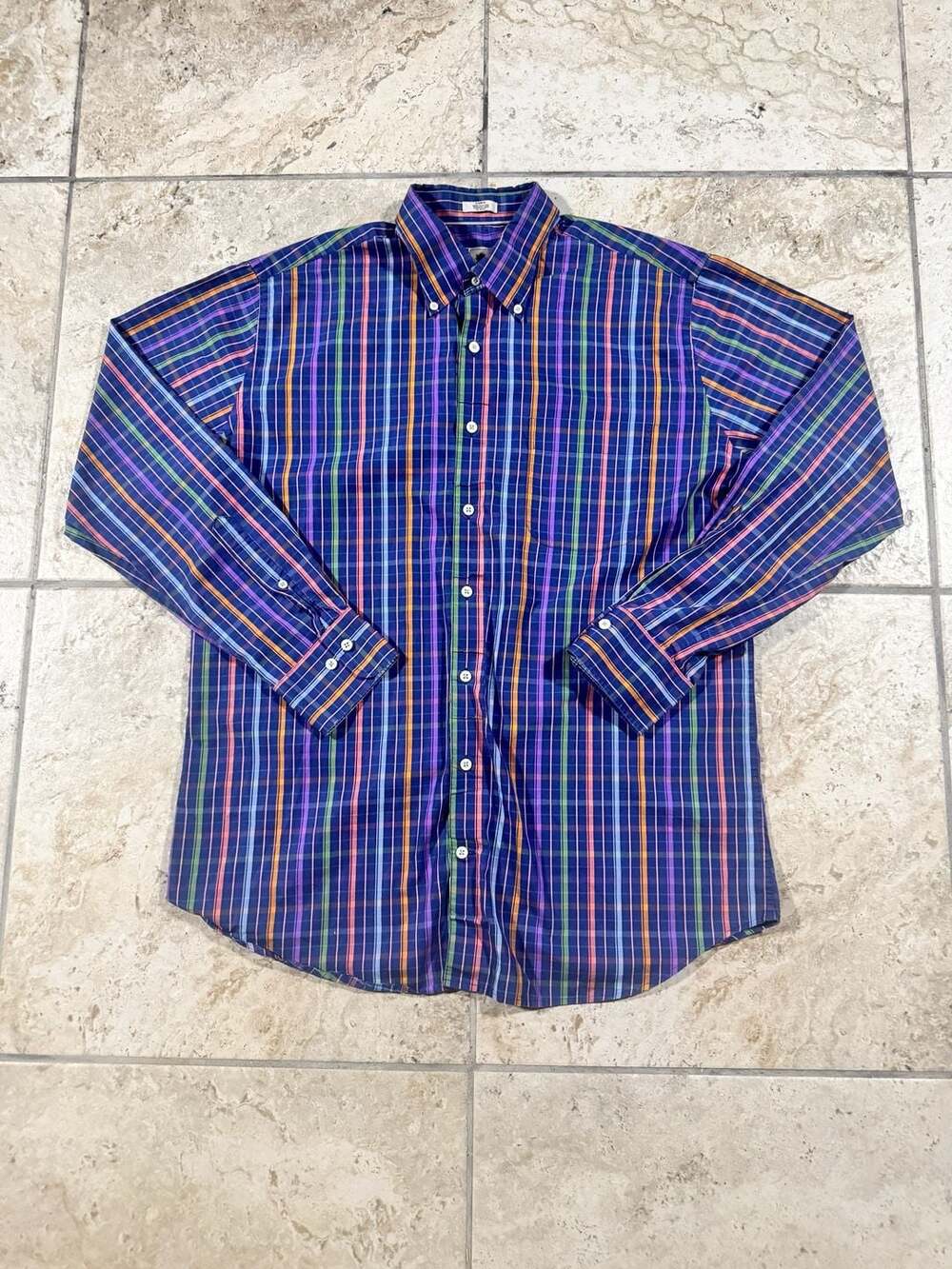 Peter Millar Men's Weekender Finish Plaid Long Sleeve Button-Down Shirt